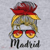 Madrid Girl Spanish Flag Spain Women's Sweatshirt thumb 2