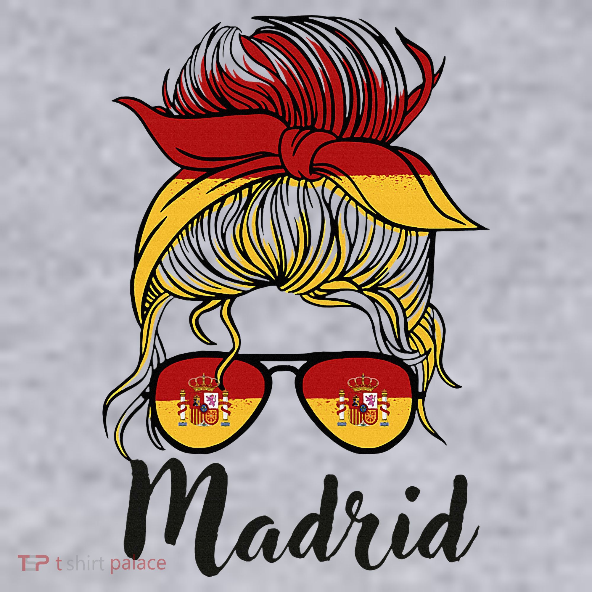 Madrid Girl Spanish Flag Spain Women's Sweatshirt