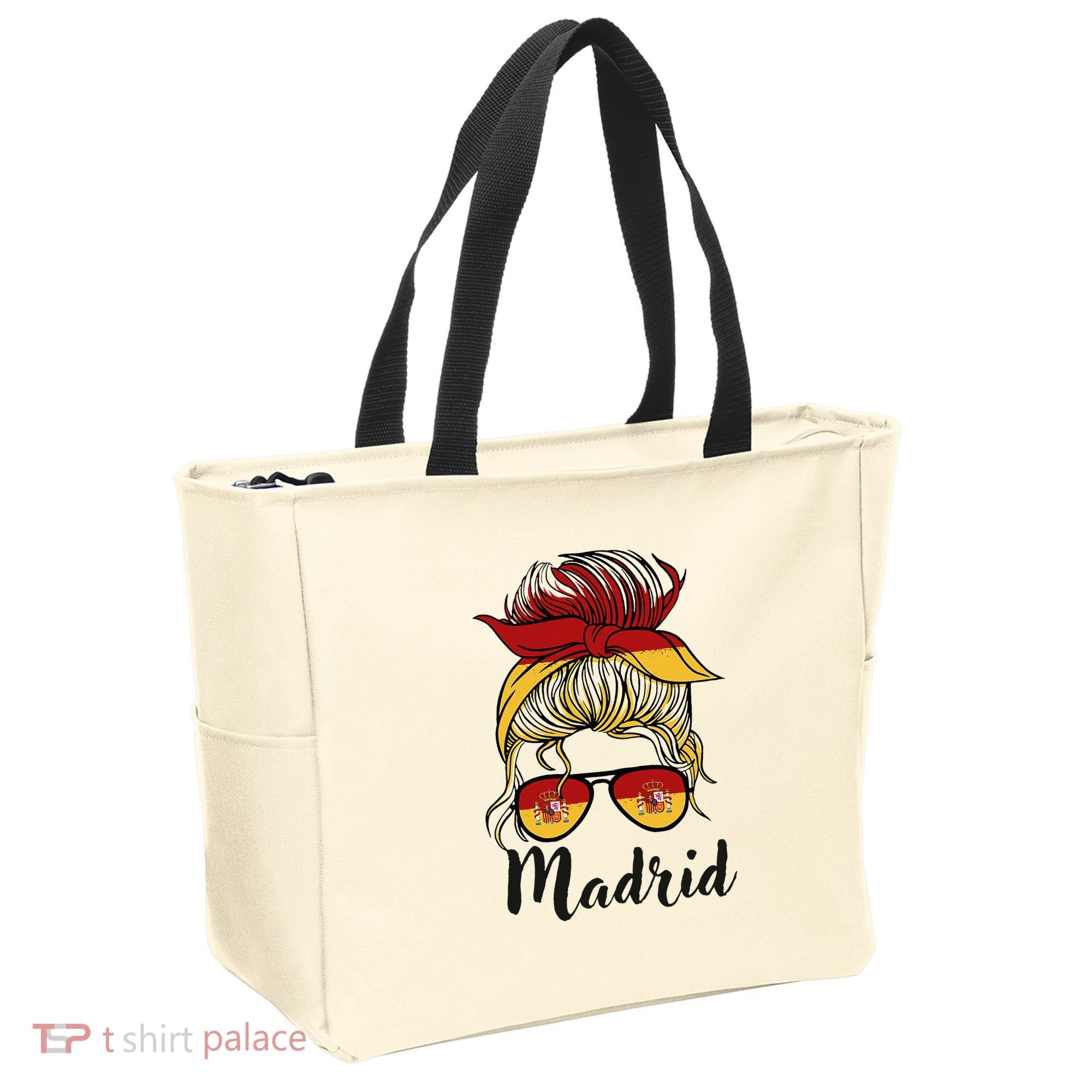 Madrid Girl Spanish Flag Spain Tote Bag