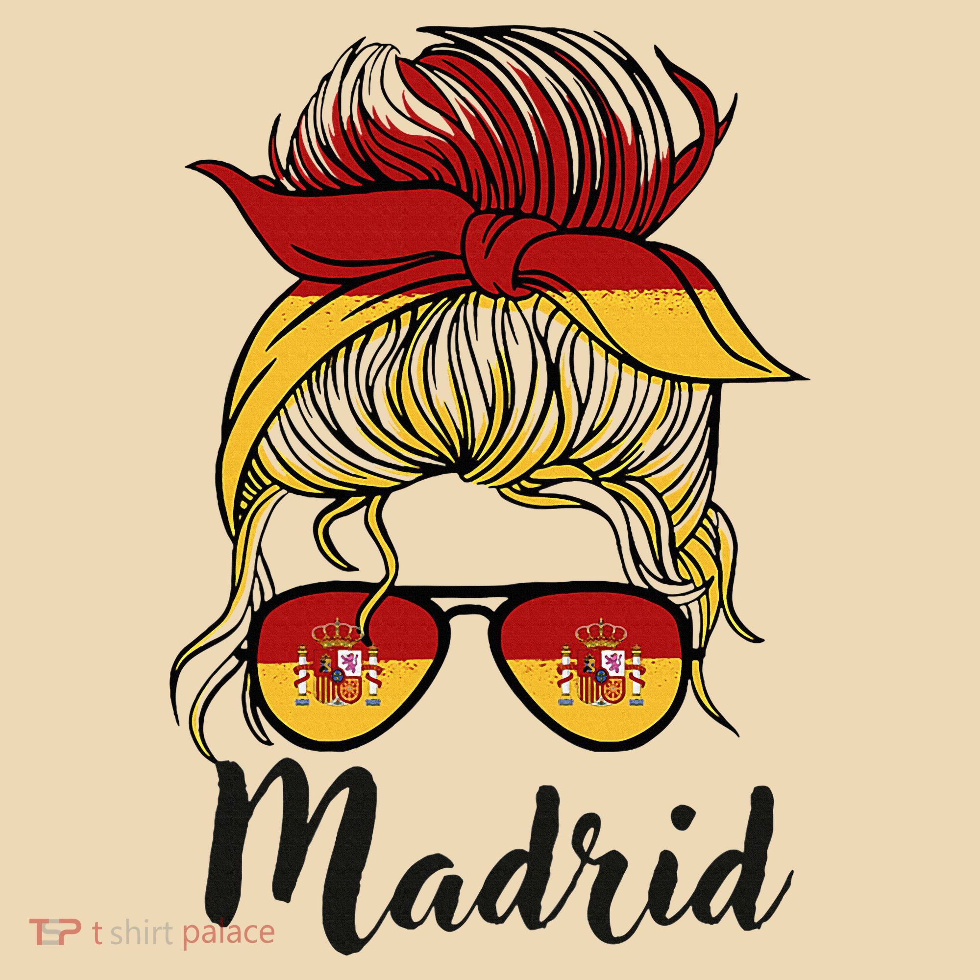 Madrid Girl Spanish Flag Spain Tote Bag
