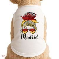 Madrid Girl Spanish Flag Spain Doggie Tank thumb 0