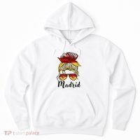 Madrid Girl Spanish Flag Spain Hoodie thumb 0