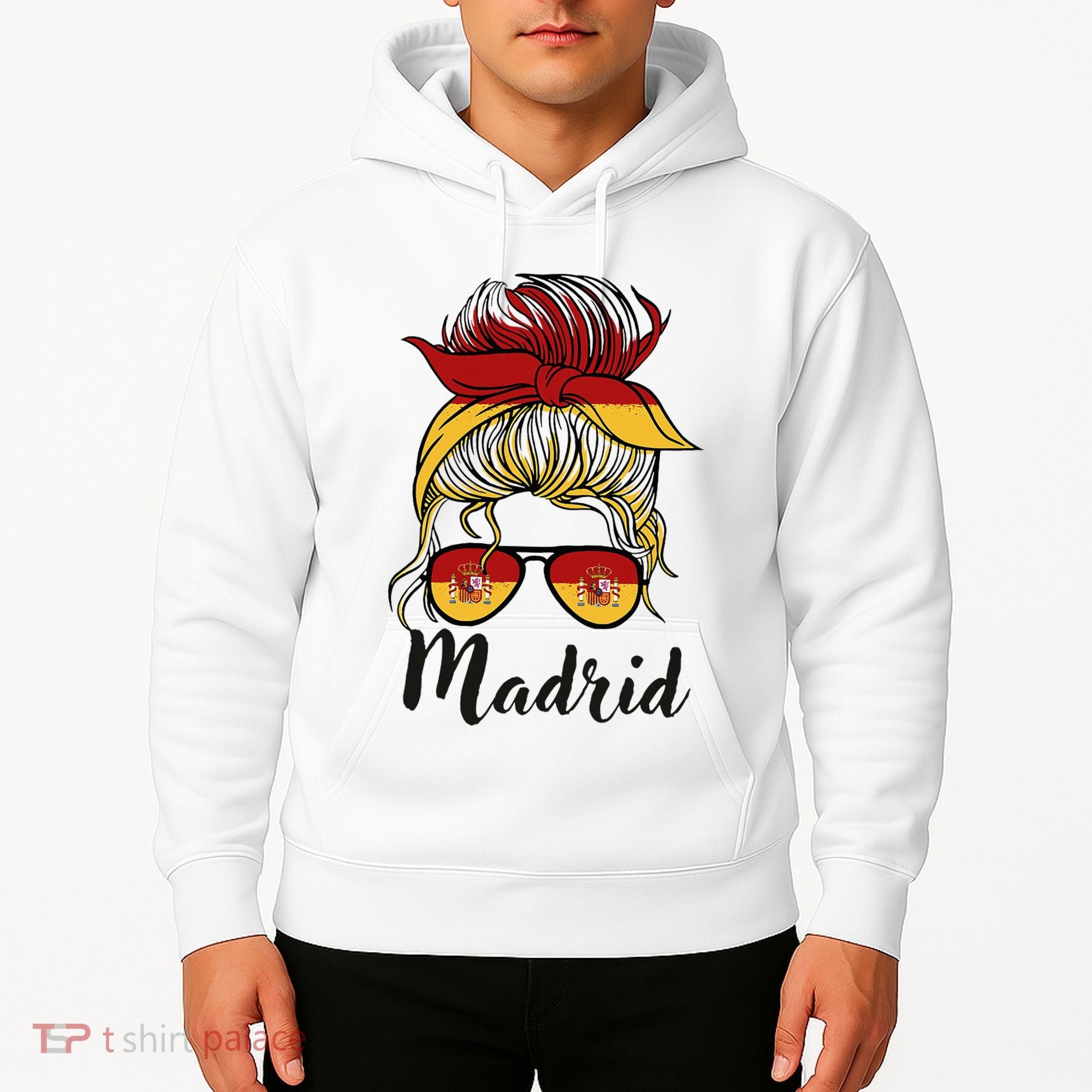 Madrid Girl Spanish Flag Spain Hoodie