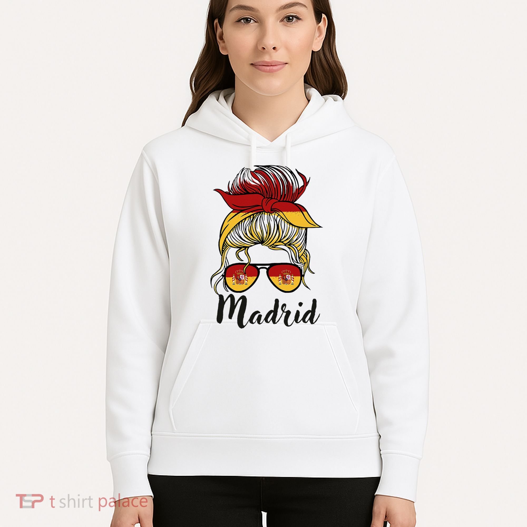 Madrid Girl Spanish Flag Spain Hoodie