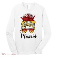 Madrid Girl Spanish Flag Spain Long Sleeve Shirt thumb 0