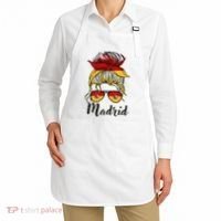 Madrid Girl Spanish Flag Spain Apron thumb 2