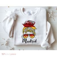 Madrid Girl Spanish Flag Spain Sweatshirt thumb 2