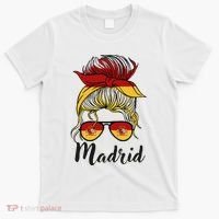 Madrid Girl Spanish Flag Spain T-Shirt thumb 0