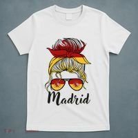 Madrid Girl Spanish Flag Spain T-Shirt thumb 5
