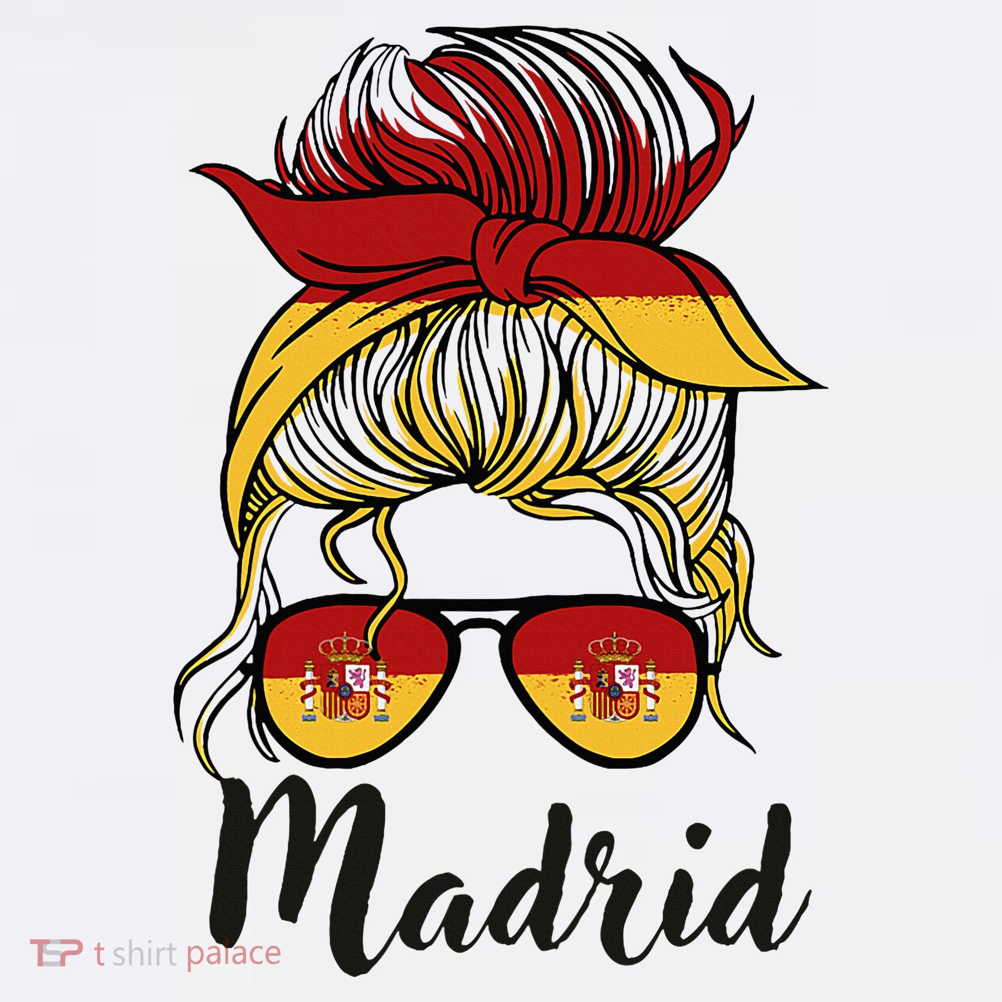 Madrid Girl Spanish Flag Spain Women's Hoodie