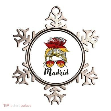Madrid Girl Spanish Flag Spain Ornament