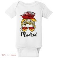 Madrid Girl Spanish Flag Spain Baby Bodysuit thumb 0