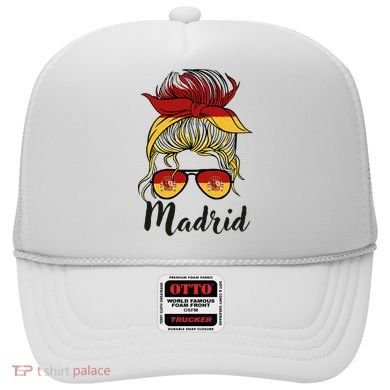 Madrid Girl Spanish Flag Spain Hat