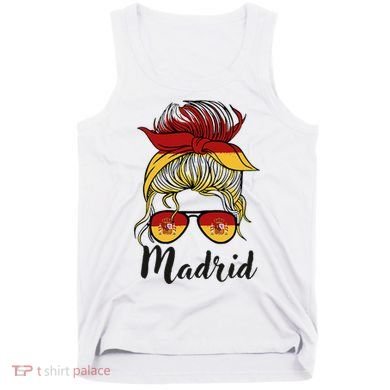 Madrid Girl Spanish Flag Spain Tank Top