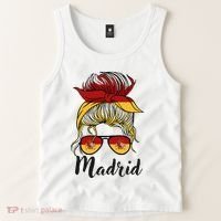 Madrid Girl Spanish Flag Spain Tank Top thumb 2