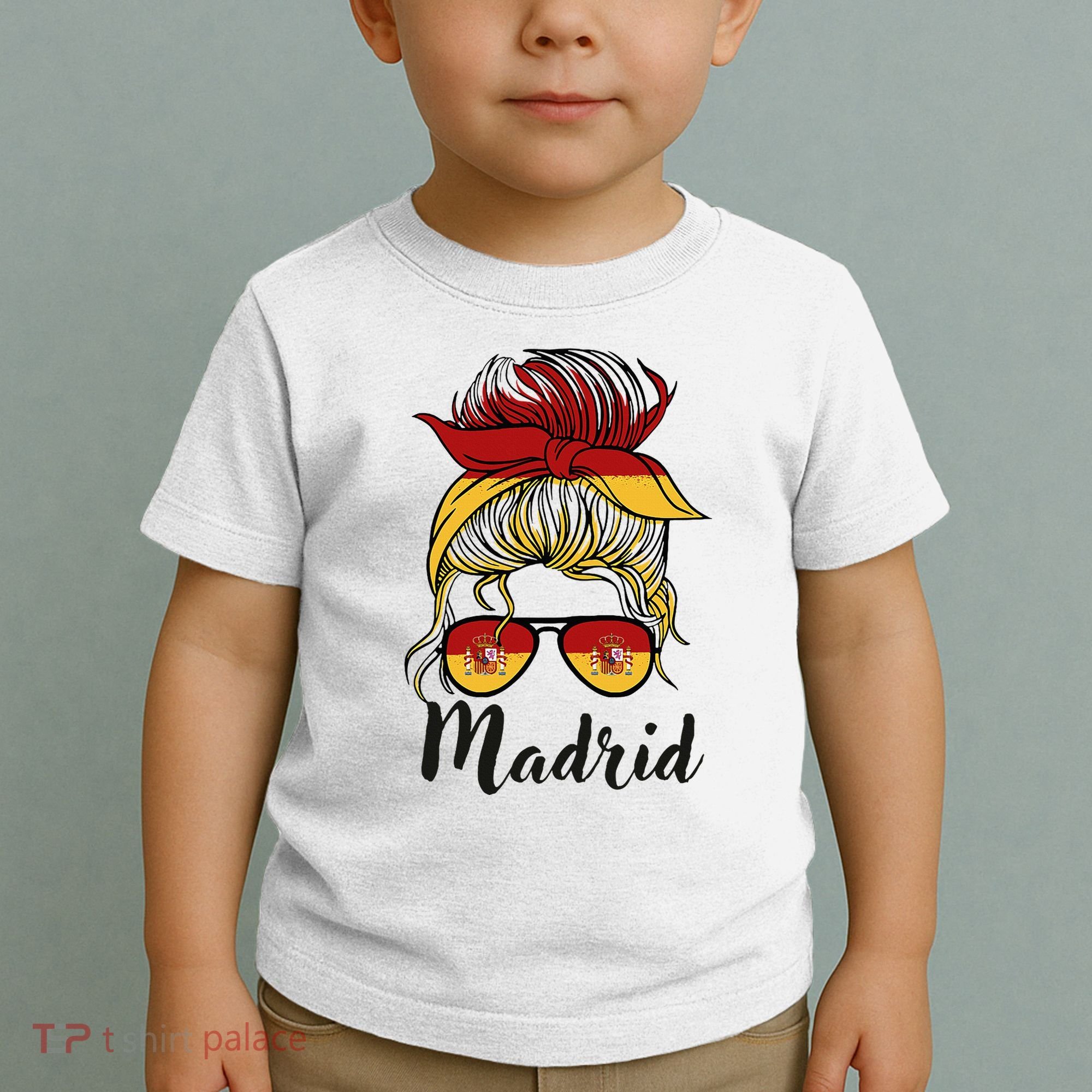 Madrid Girl Spanish Flag Spain Toddler T-Shirt