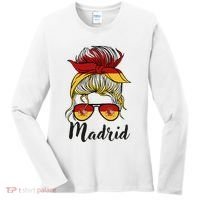 Madrid Girl Spanish Flag Spain Women's Long Sleeve Shirt thumb 0