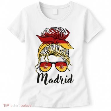 Madrid Girl Spanish Flag Spain Women's T-Shirt