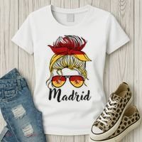 Madrid Girl Spanish Flag Spain Women's T-Shirt thumb 3