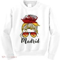 Madrid Girl Spanish Flag Spain Kids Sweatshirt thumb 0
