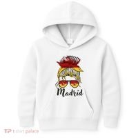 Madrid Girl Spanish Flag Spain Kids Hoodie thumb 0