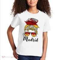 Madrid Girl Spanish Flag Spain Kids T-Shirt thumb 2