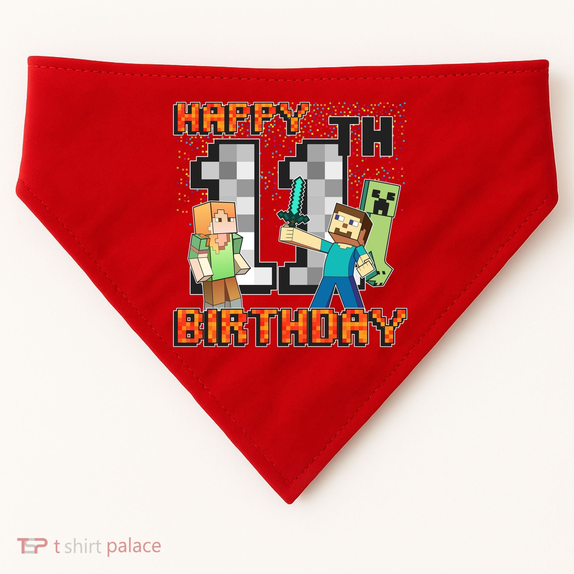 Group Shot 11th Birthday USA-Made Doggie Bandana