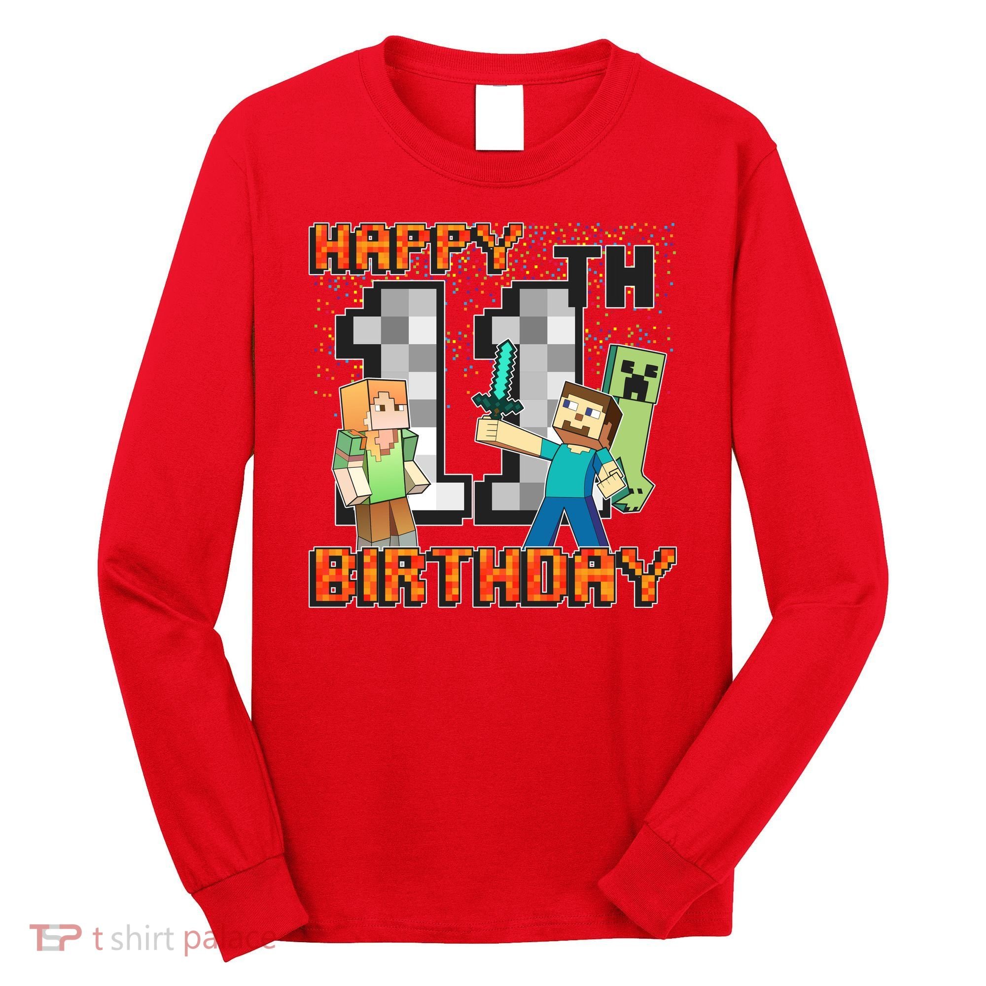 Group Shot 11th Birthday Long Sleeve Shirt