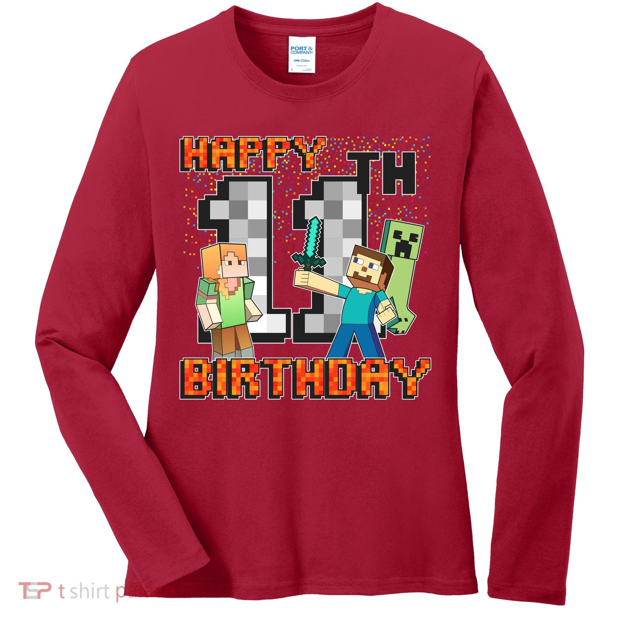 Group Shot 11th Birthday Women's Long Sleeve Shirt