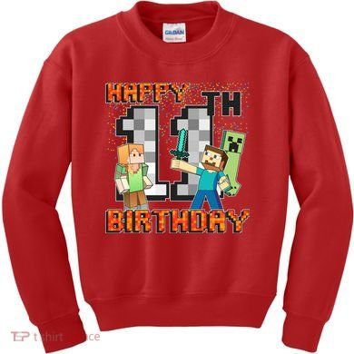 Group Shot 11th Birthday Kids Sweatshirt