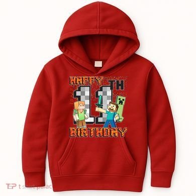 Group Shot 11th Birthday Kids Hoodie