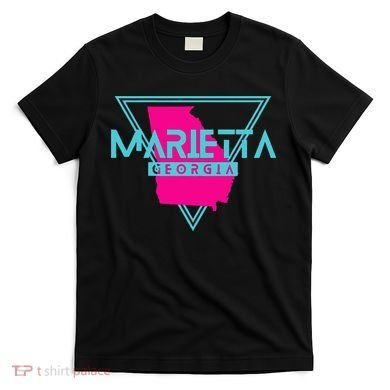 Marietta Georgia Souvenir Ga Retro Triangle T-Shirt