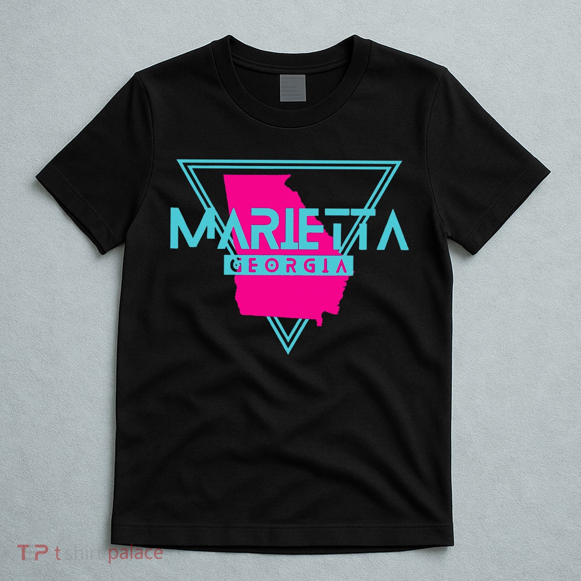 Marietta Georgia Souvenir Ga Retro Triangle T-Shirt