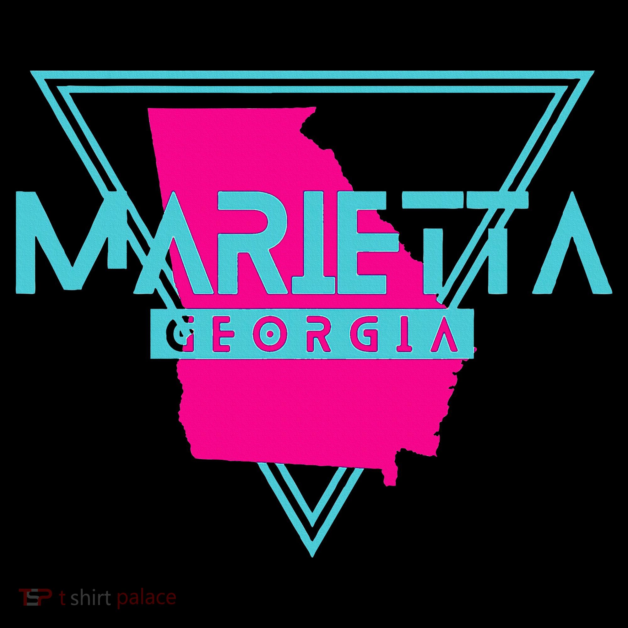 Marietta Georgia Souvenir Ga Retro Triangle T-Shirt