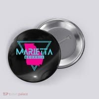 Marietta Georgia Souvenir Ga Retro Triangle Button thumb 0