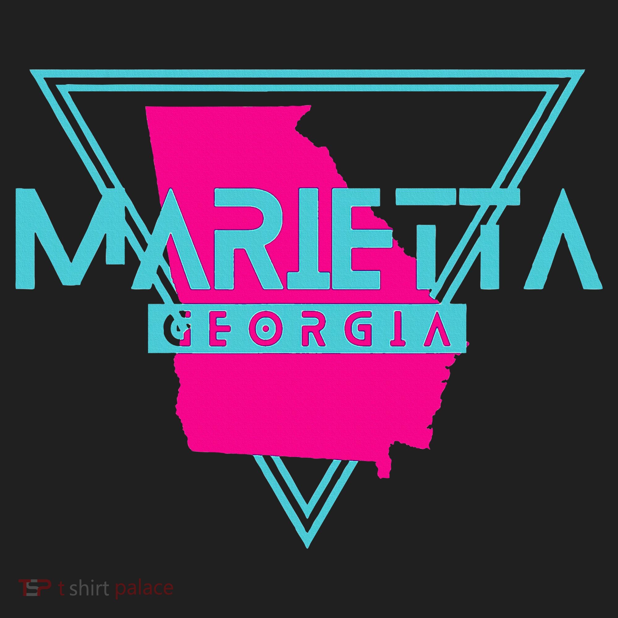 Marietta Georgia Souvenir Ga Retro Triangle Beanie