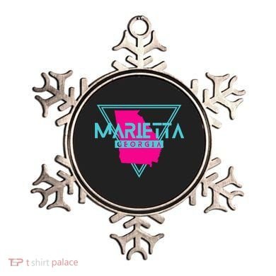 Marietta Georgia Souvenir Ga Retro Triangle Ornament