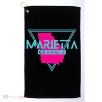 Marietta Georgia Souvenir Ga Retro Triangle Golf Towel thumb 0