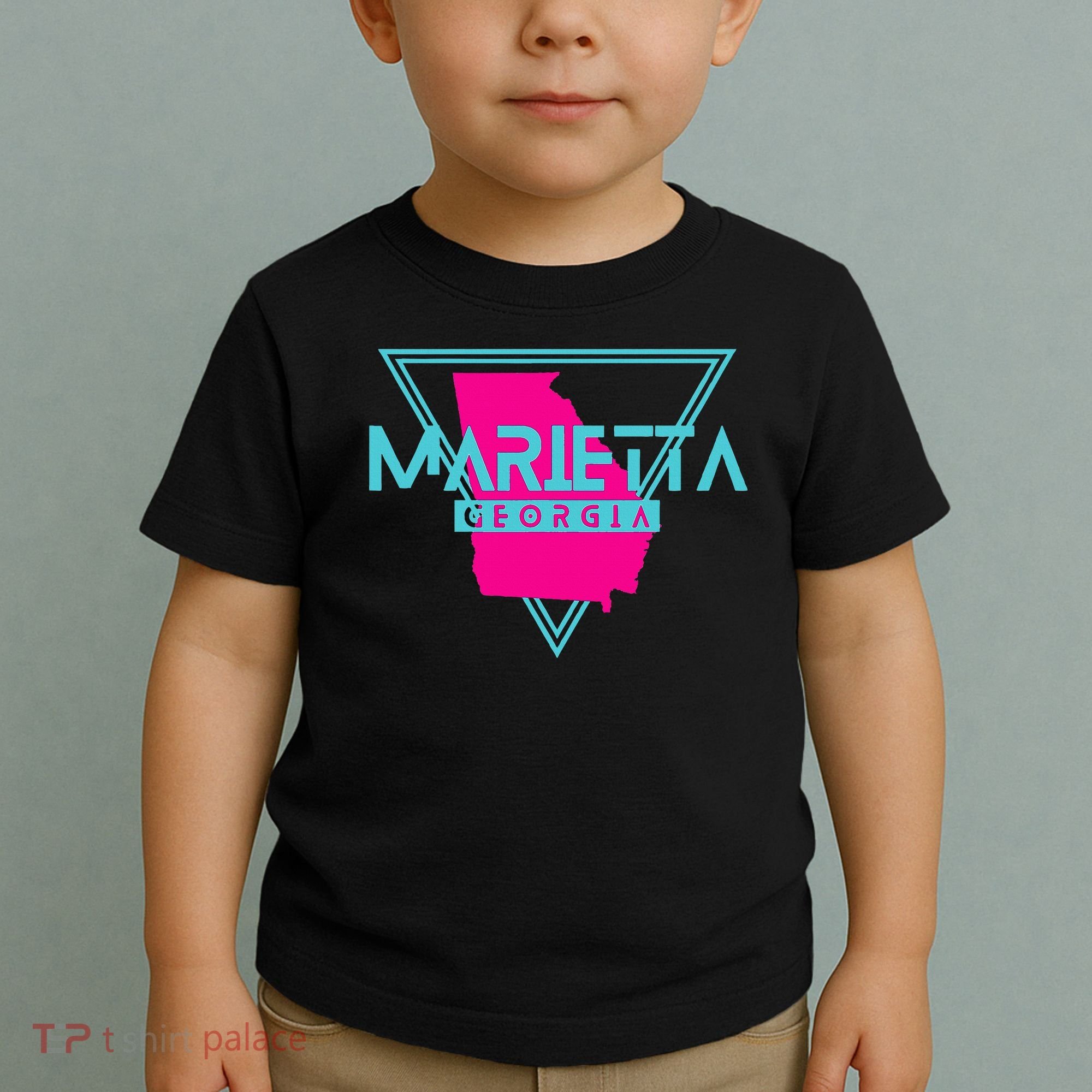 Marietta Georgia Souvenir Ga Retro Triangle Toddler T-Shirt