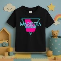 Marietta Georgia Souvenir Ga Retro Triangle Toddler T-Shirt thumb 3