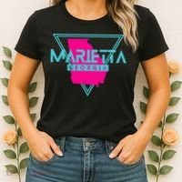 Marietta Georgia Souvenir Ga Retro Triangle Women's T-Shirt thumb 2