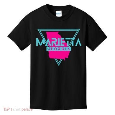 Marietta Georgia Souvenir Ga Retro Triangle Kids T-Shirt