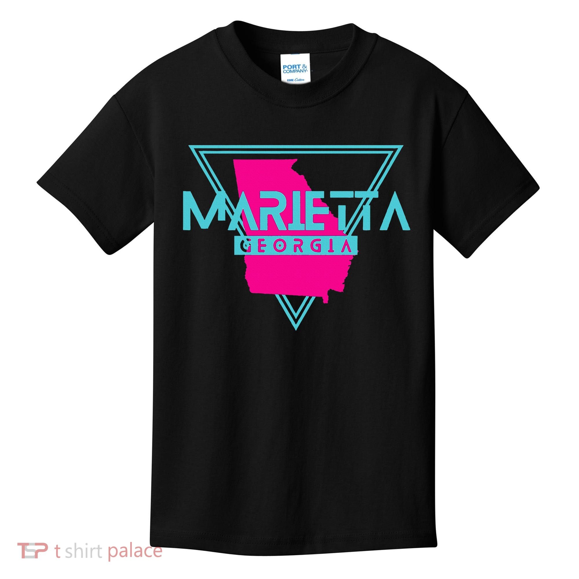 Marietta Georgia Souvenir Ga Retro Triangle Kids T-Shirt