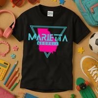 Marietta Georgia Souvenir Ga Retro Triangle Kids T-Shirt thumb 3