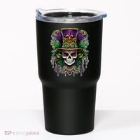 Mardi Gras Sugar Skull Party Tumbler thumb 0