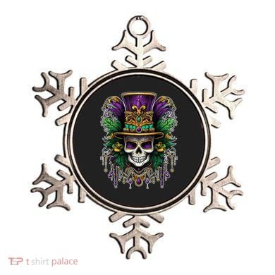 Mardi Gras Sugar Skull Party Ornament