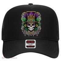 Mardi Gras Sugar Skull Party Hat thumb 0