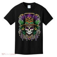 Mardi Gras Sugar Skull Party Kids T-Shirt thumb 0