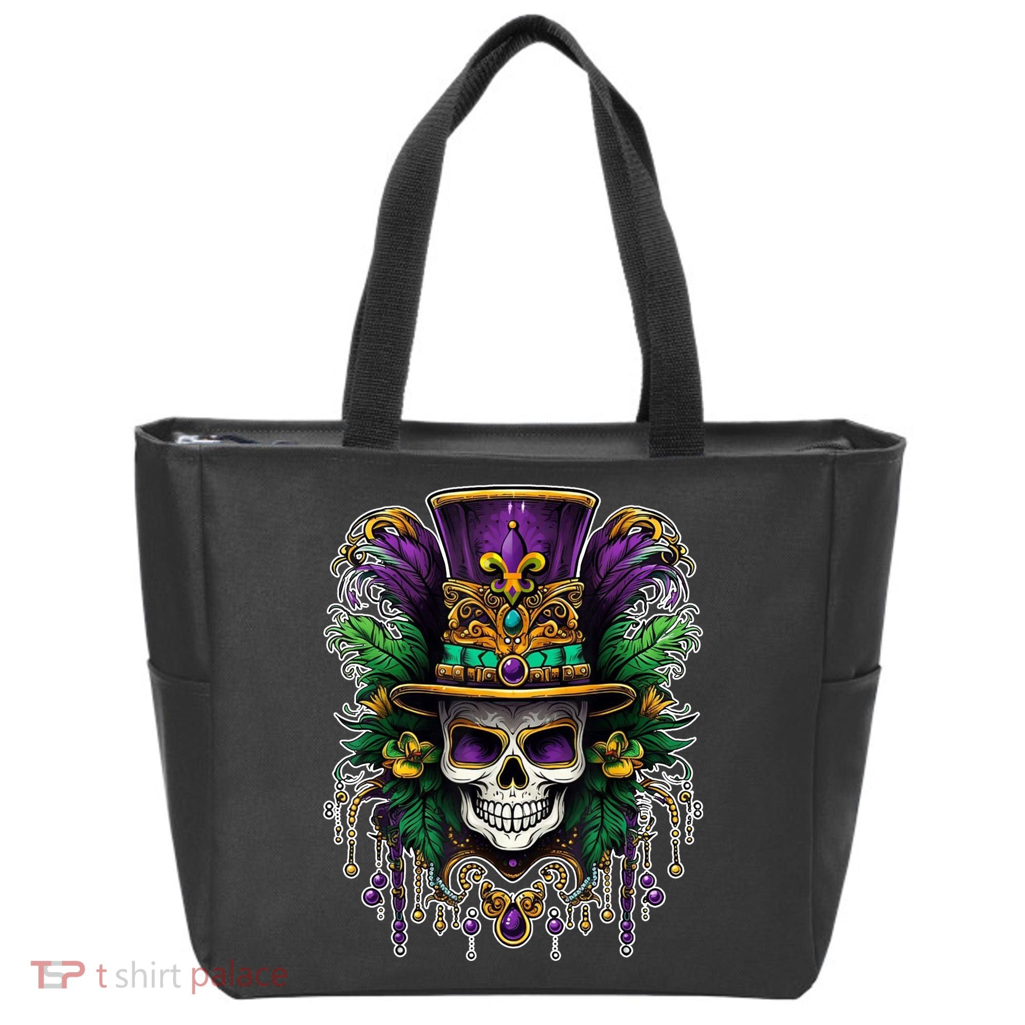 Mardi Gras Sugar Skull Party Tote Bag