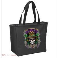 Mardi Gras Sugar Skull Party Tote Bag thumb 2